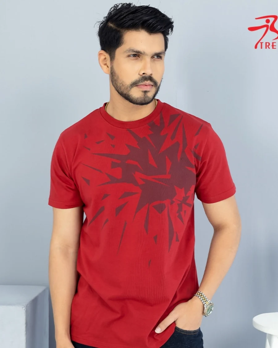 Graphic Print Half Sleeve Tee